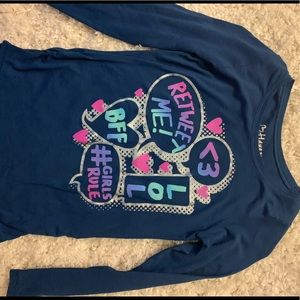 Girls size M long sleeve shirt